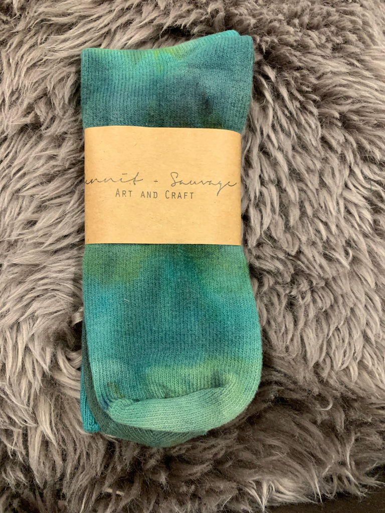 Hand-dyed Cotton Crew Socks