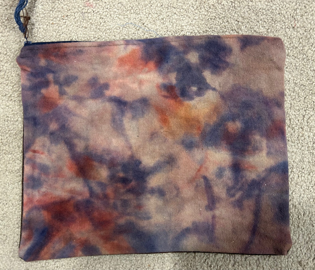 Shaw Leather and Wool Pouch Clutch