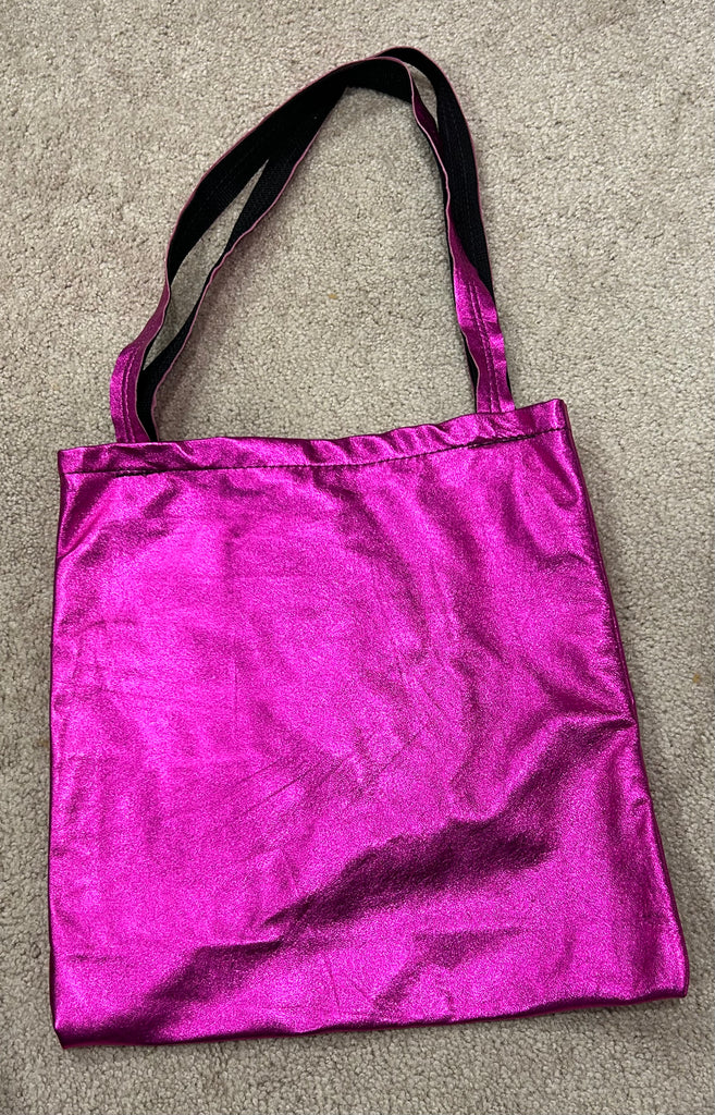 Long Leather Magazine Tote