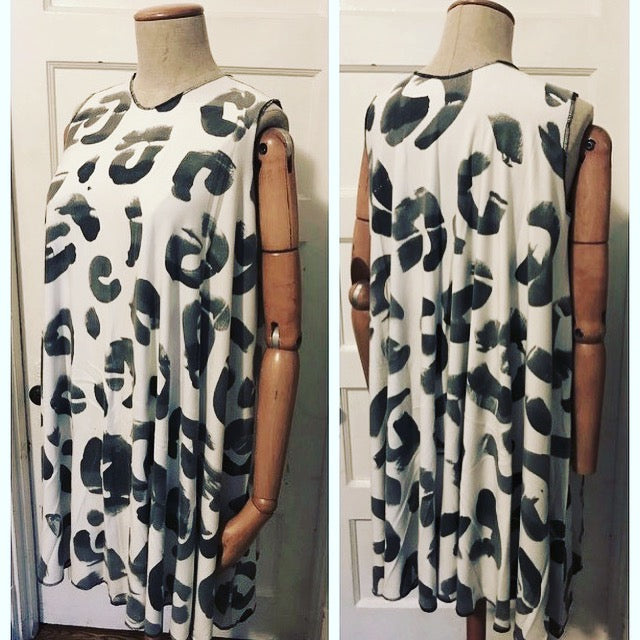 Sleeveless Mini Dress- ARCO Handpainted Collection