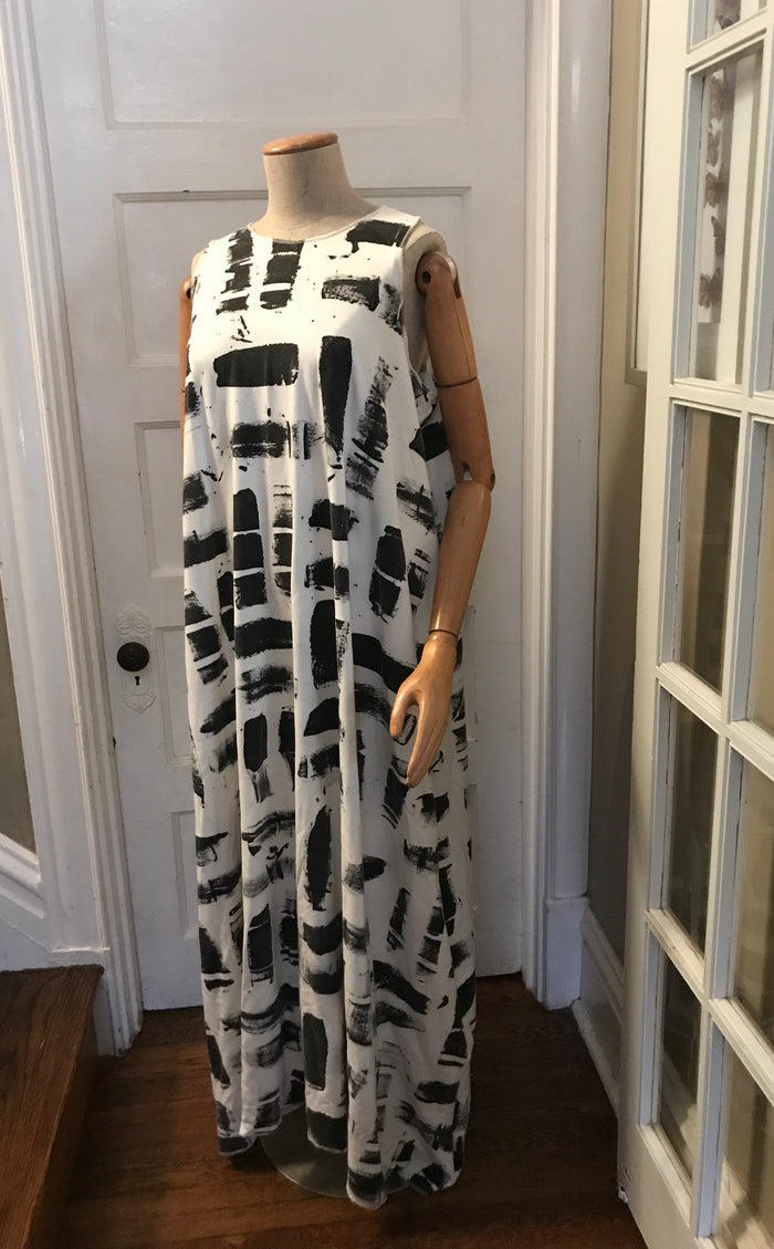 Sleeveless Maxi Dress- ARCO Handpainted Collection