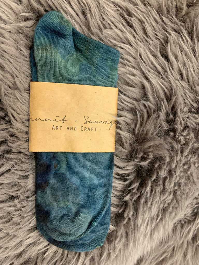 Hand-dyed Bamboo Shortie Socks