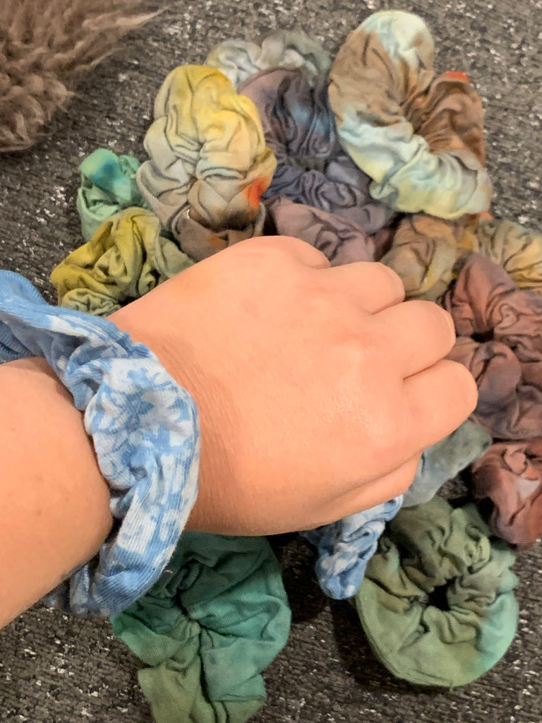 Hand-dyed Cotton Hair Scrunchie