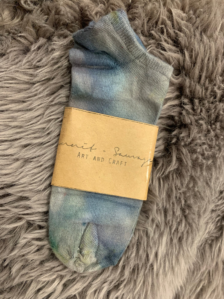 Hand-dyed Bamboo Shortie Socks